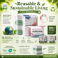 🧳No‑Pump Vacuum Storage Bags – Press & seal, no pump needed. Saves 80% space, keeps clothes dry & dust‑free. Perfect for bulky bedding & off‑season gear. 🛏️🗄️
