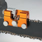 Manual chain sharpener for chainsaws
