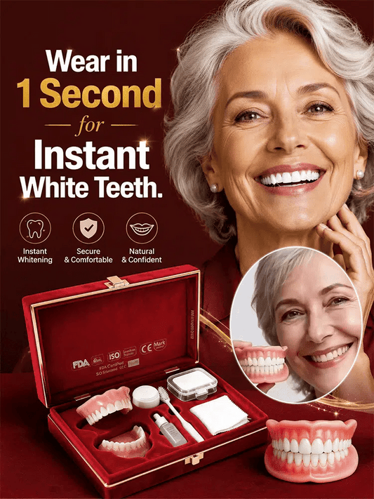 🔥Gift box set of new full-coverage denture